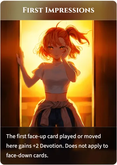 First Impressions bonus card