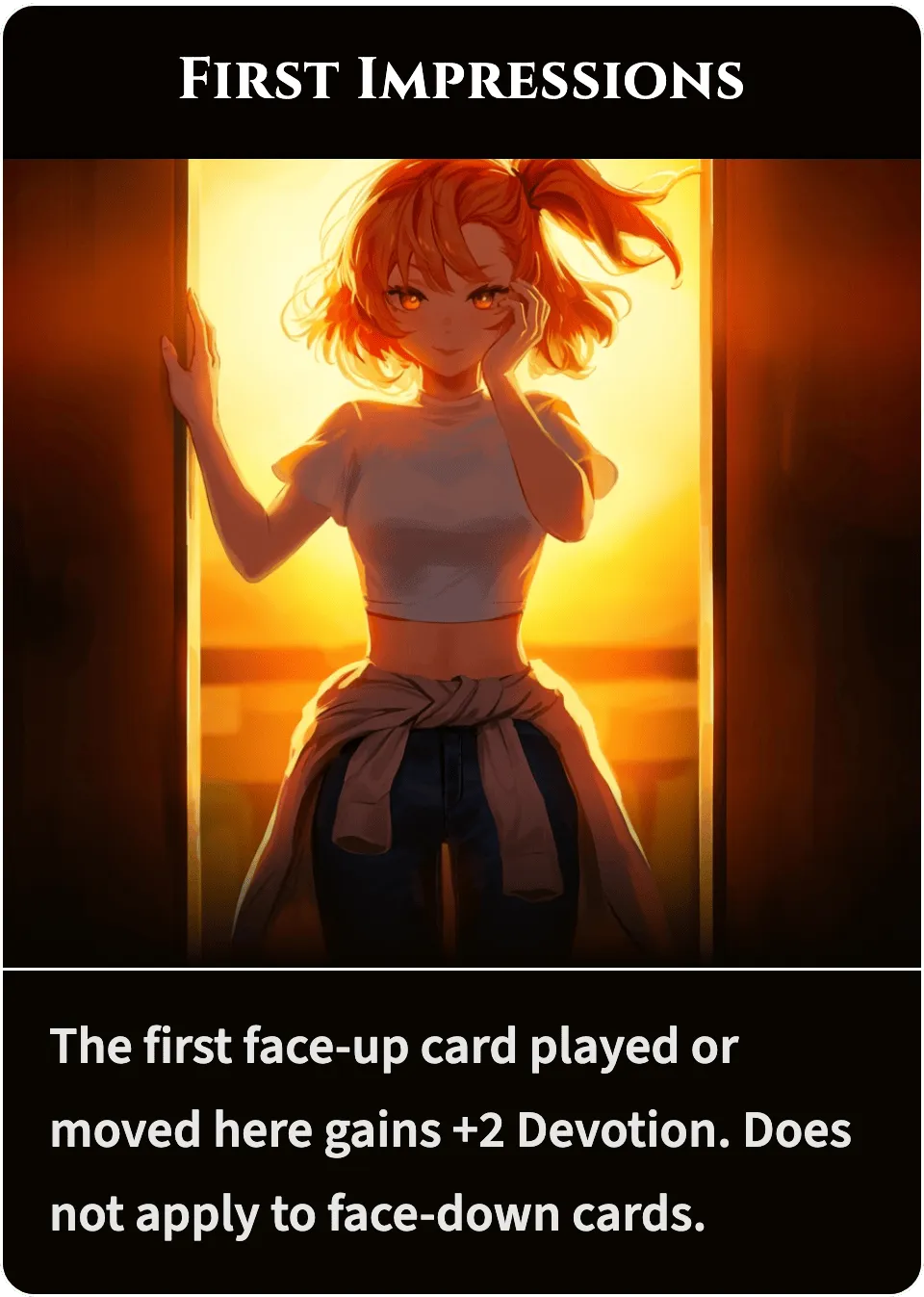 First Impressions bonus card