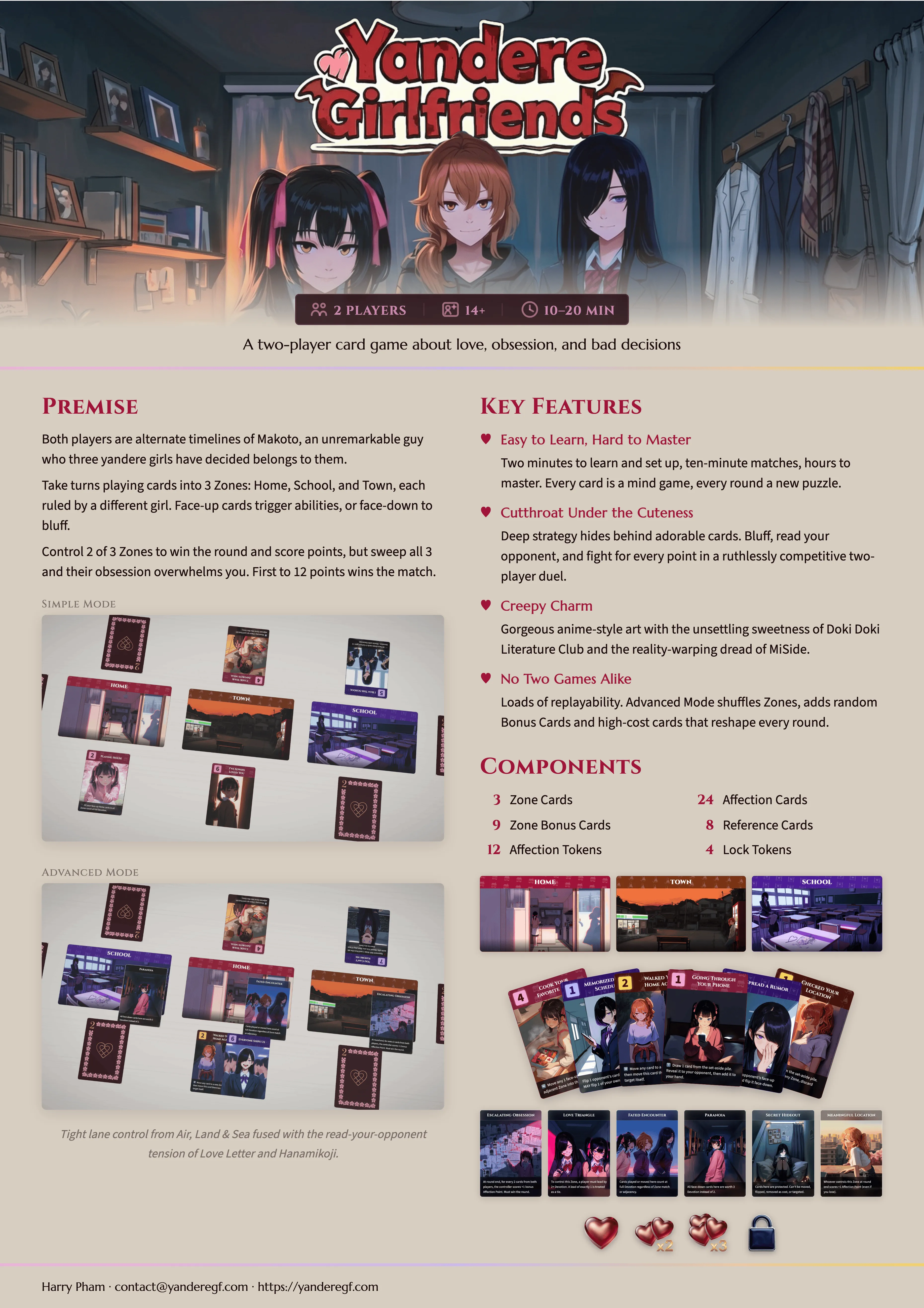 YGIOS Sale Sheet — banner, tagline, components, rules teaser