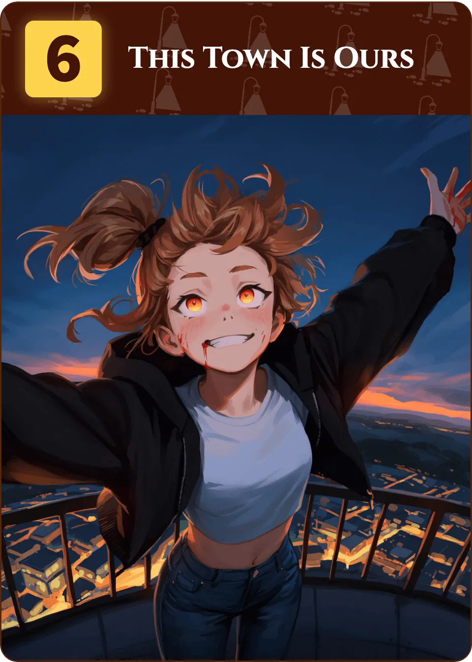 This Town Is Ours card face — Town zone, Devotion 6